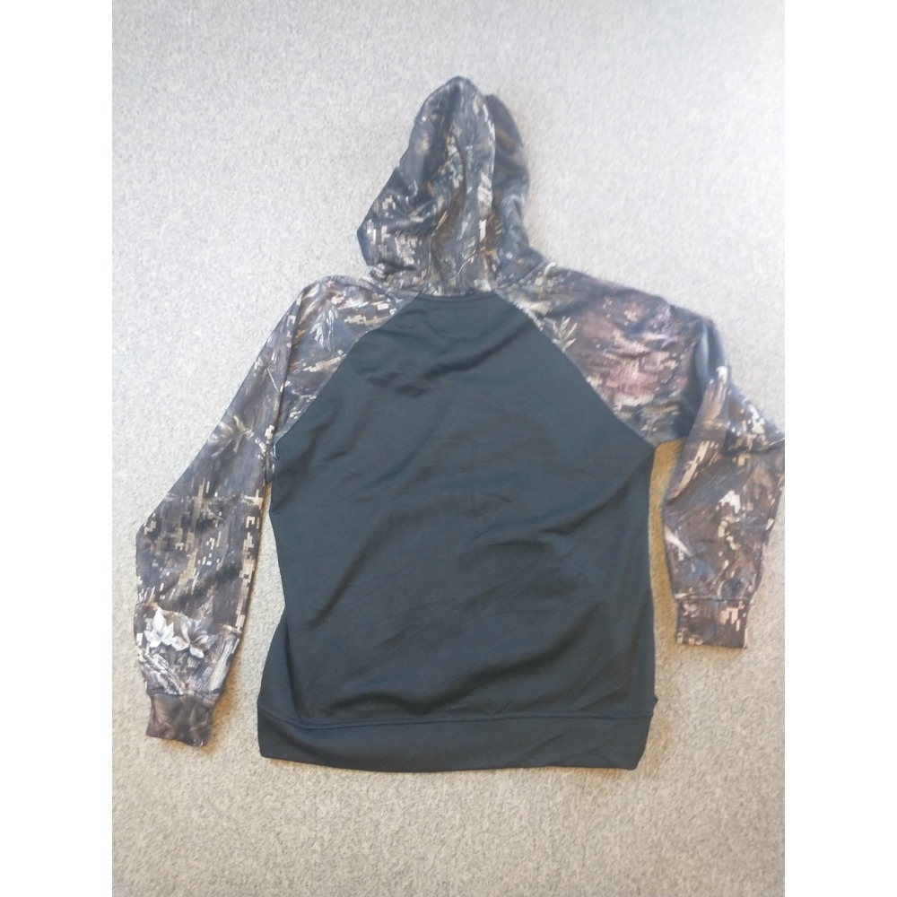 Black Antler Womens XL Performance Hoodie Digital Camo Raglan Fleece Sweatshirt